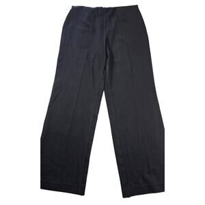 Coldwater Creek M 10-12 womens black pull on pants elastic waist thick cotton